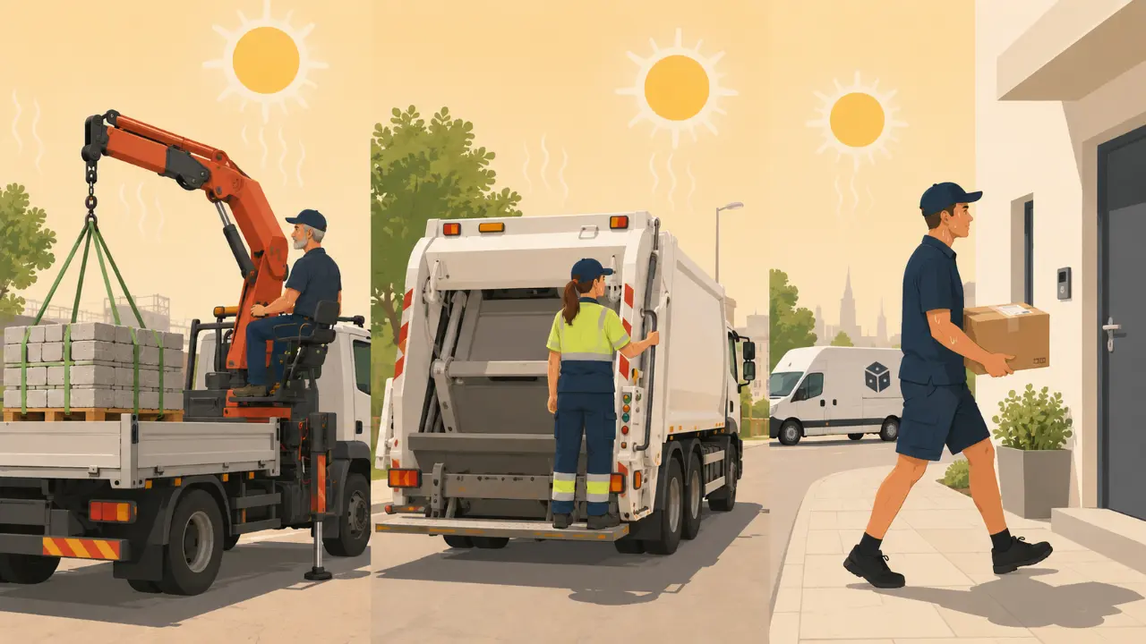Hitze- und UV-Schutz Transportbereich